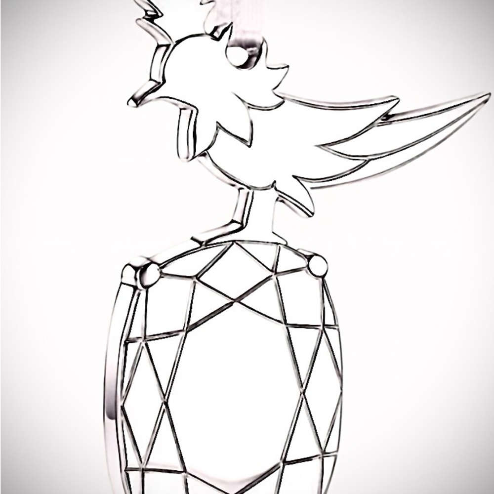 NEW Tiffany & Co. Bird on a Rock Pendant Ornament Charm Gift Pouch Silver RARE! - Picture 3 of 6